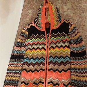 Missoni for Target Girls Youth XL zip-up Sweater